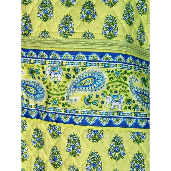 Vera Bradley Paisley Citrus Elephant Quilted Travel Garment Bag Citrus/Blue - Picture 5 of 9
